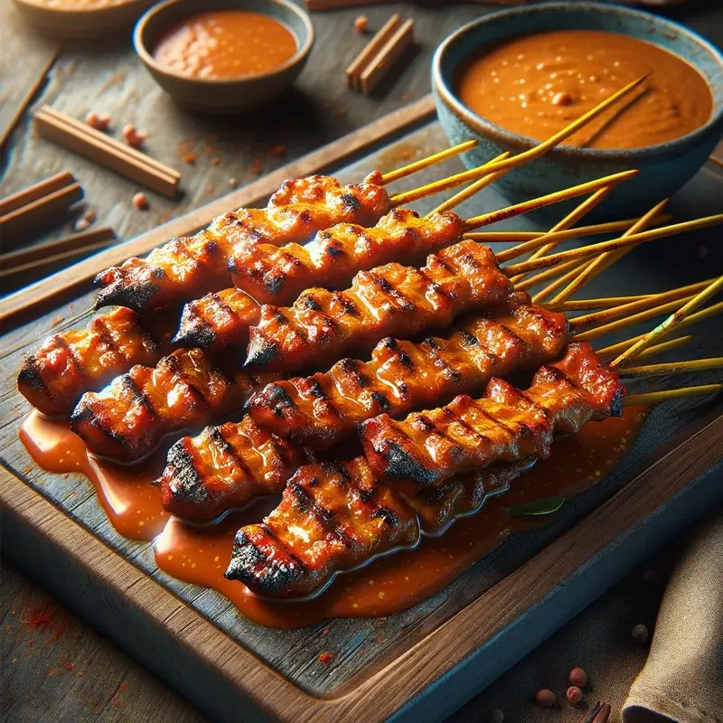 Tayland Sokak Yemekleri Satay