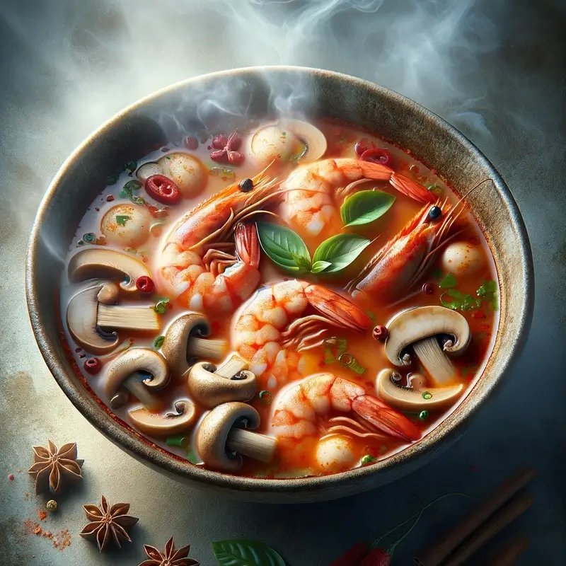 Tayland Sokak Yemekleri Tom Yum Goong