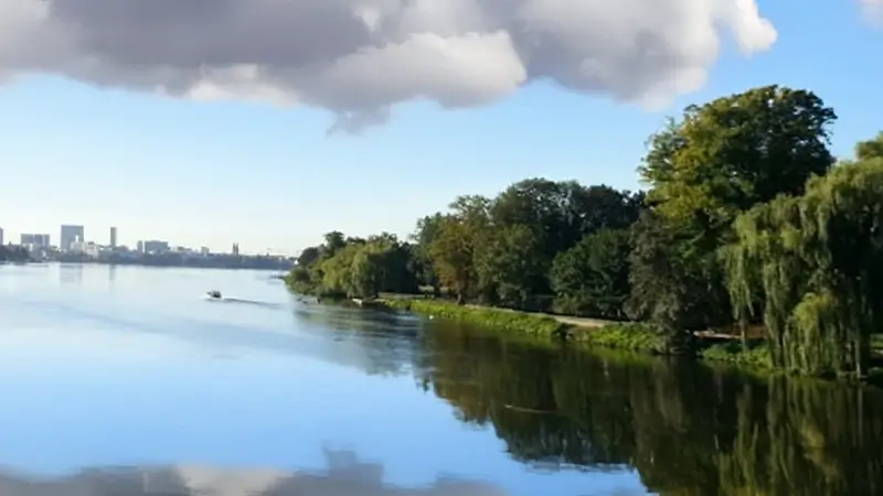 Almanya Hamburg Alster Gölü