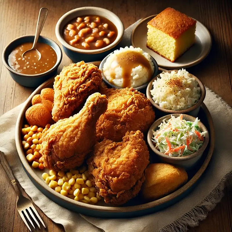 Amerika Mutfağı Lezzeti Kızarmış Tavuk