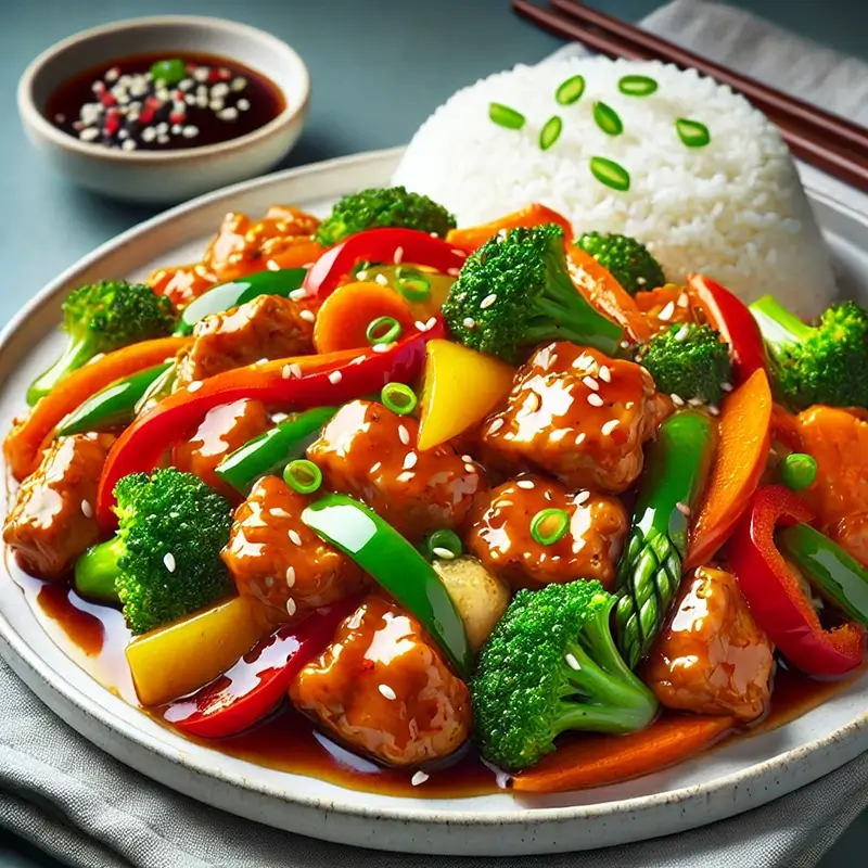 Asya Mutfağı Lezzeti Çin Usulü Tavuk