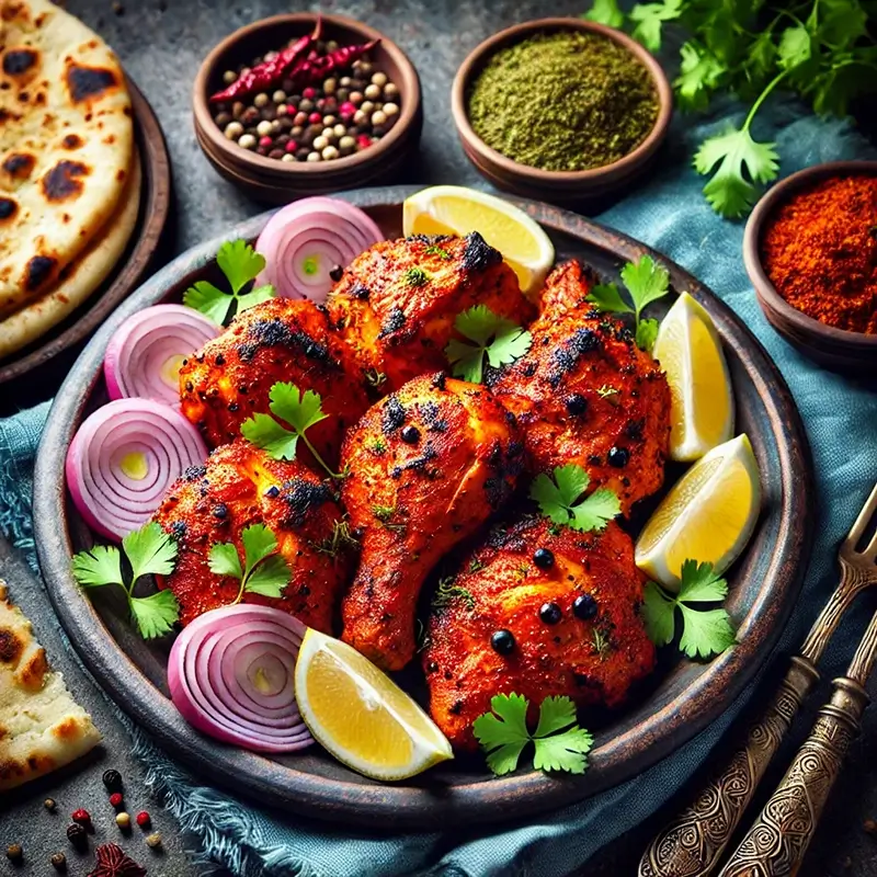 Hint Mutfağı Lezzeti Tavuk Tandoori
