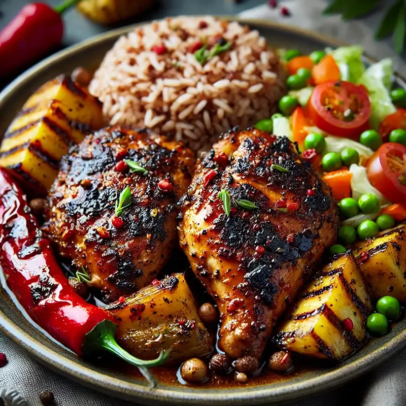 Jamaika Mutfağı Lezzeti Jerk Tavuk