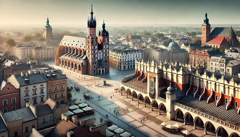Polonya Krakow Şehrinde Uygun Fiyatlı Gezi